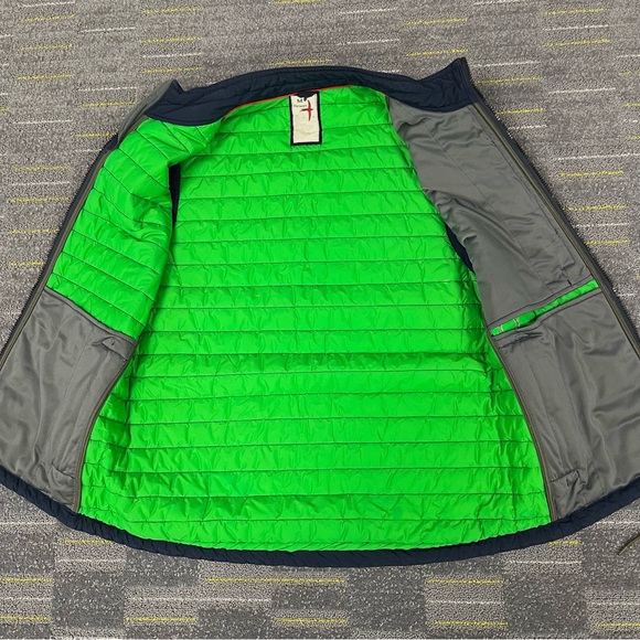 Relwen Windzip Vest Mens Medium Blue/Green Full Zip Outdoor Workwear Utility - Picture 7 of 10